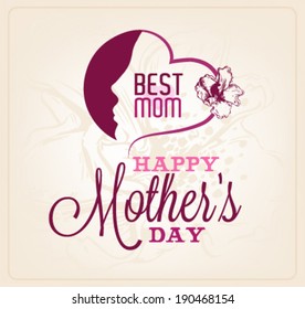 Abstract Mother's Day Greeting Card