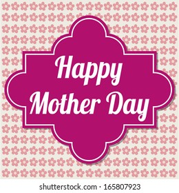 abstract mother's day label on a special background