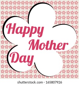 abstract mother's day label on a special background