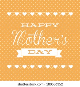 abstract mother's day text on a special background