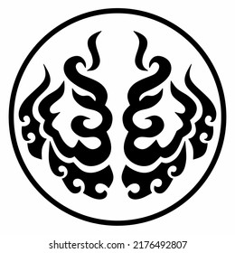 Abstract motif artwork vector design, suitable for tattoo