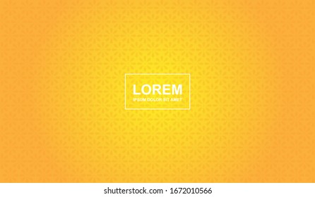 Abstract motif background with orange flower motif perfect for ramadan template design. Geometric flower motif design