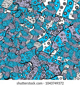 Abstract motif background. Seamless pattern. Ultrafashionable fabric pattern. Vector illustration.