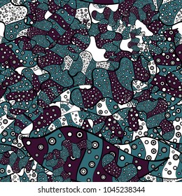 Abstract motif background. Ultrafashionable fabric pattern. Vector illustration. Seamless pattern.