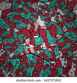 Abstract motif background. Vector illustration. Ultrafashionable fabric pattern.