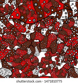 Abstract motif background. Vector illustration. Ultrafashionable fabric pattern.