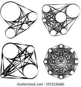 Abstract motif, mandala shape design element