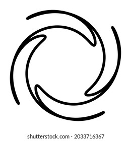 Abstract motif, mandala shape design element