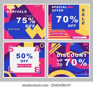 Abstract motif sales banner that has a modern impression