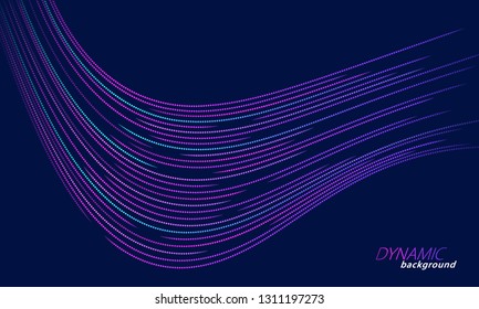 Abstract motion dynamic vector background. Light and energy lines.