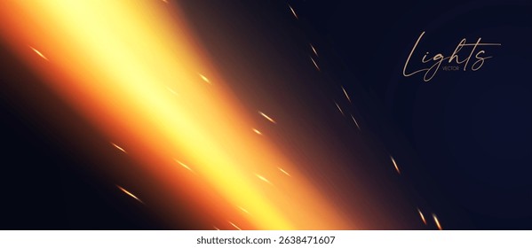 Abstract motion fire light effect. Coal-fired forge. Abstract transparent beam