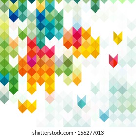 abstract motion & geometric background with arrows