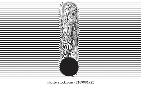 Abstract motion graphic design background . Dot and horizontal lines . Transition shapes . Movement composition . Vector illustration