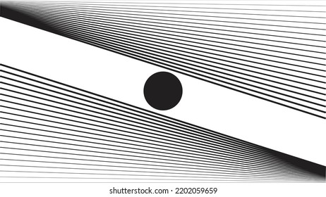 Abstract motion graphic design background . Dot and horizontal lines  . Transition shapes . Movement composition . Vector illustration