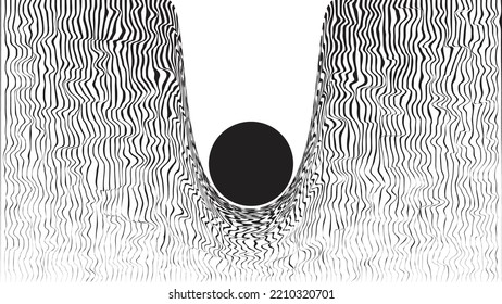 Abstract motion graphic design background . Dot and horizontal lines  . Transition shapes . Movement composition . Vector illustration