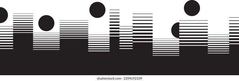 Abstract motion graphic design background . Dot and horizontal lines  . Transition shapes . Movement composition . Vector illustration