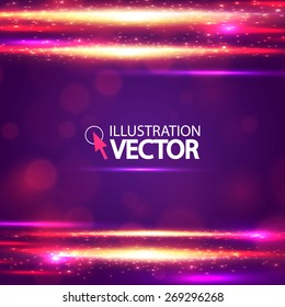 Abstract motion light background. Vector illustration