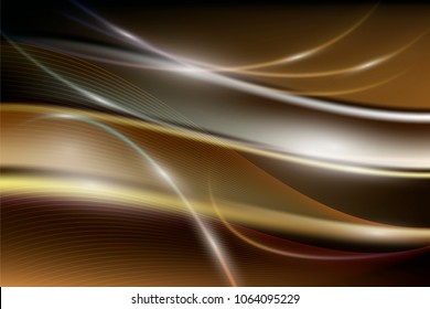 Abstract Motion Light Effect. Futuristic Wave Flash. Shining Space. Vector illustration.