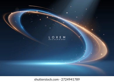 Efecto de luz de movimiento Abstractas con chispas y rayos