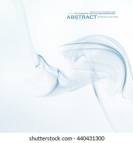 Abstract motion smooth blue, futuristic wavy vector illustration eps10
