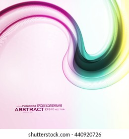 Abstract motion smooth color, futuristic wavy vector illustration eps10