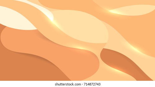 Abstract motion smooth paper with waves and shadows
