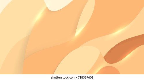 Abstract motion smooth paper with waves and shadows