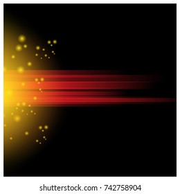 Abstract Motion. Vector Light Moving Effect.