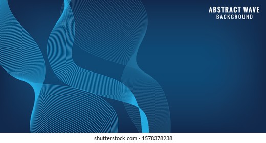 abstract motion wave background with blue color