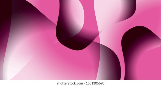 Abstract motion wave background with pink color vector