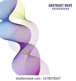 abstract motion wave background with purple color