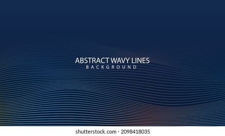 Abstract motion wave gradient line background