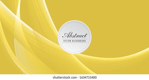 Abstract motion wave yellow background