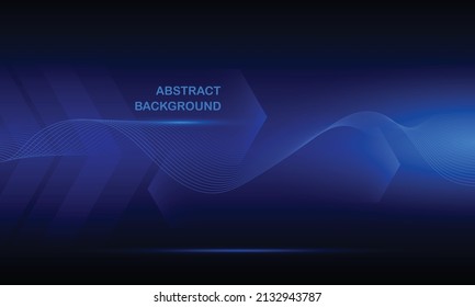 Abstract motion wave,arrow,hexagon technology concept background
