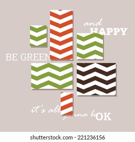 abstract motivation poster, vector illustration