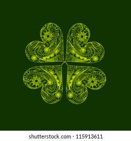 Abstract motive love  flovers vector