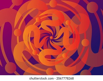 Abstrakter Motiv-Ornament-Hintergrund. Abstrakter Hintergrund. Gradient. Flaches design, Vektorgrafik. Tapete.