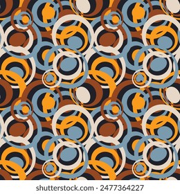 Abstractas patrón sin fisuras. Ilustración vectorial para impresión, tela, cubierta, embalaje, decoración de interiores, decoración de blog y otros proyectos.