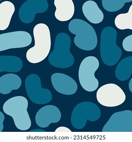 Abstract motley spotted seamless pattern. Vector illustration for print, fabric, cover, packaging, interior decor, blog decoration and other your projects.
