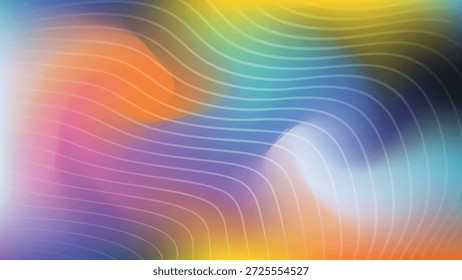 Abstract mottled blurred background with wavy lines. A great background for social media pages, posters, presentations, outdoor advertising, and other projects. Vector.
