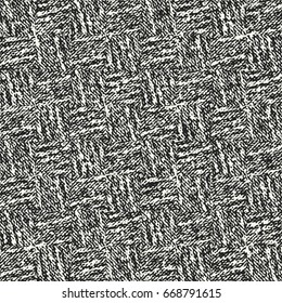 Abstract mottled checked textured background. Seamless pattern.