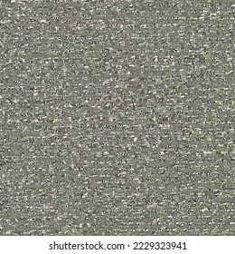 Abstract mottled fabric made of tiny patches in white and gray. Rough carpet texture. Grunge background. Vector seamless.