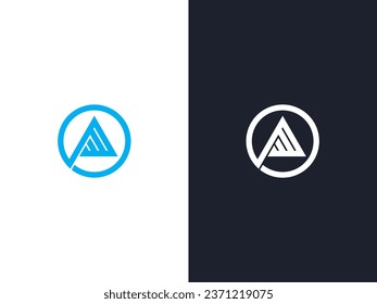 Abstract mount peak logo icon template