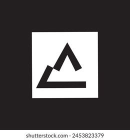 icono de diseño de símbolo de montaje abstracto.