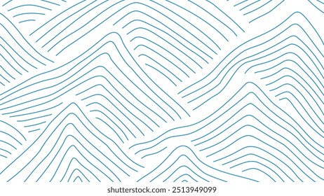 Fundo abstrato da montanha. Plano de fundo da montanha de estilo de linha. Desenhado à mão ilustração das artes da linha de Montanha.