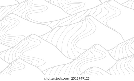 Abstract mountain background. Line style mountain background. Hand drawn Mountain line arts illustration.