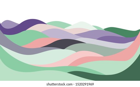Abstract mountain background. - with Modern color plate. 
