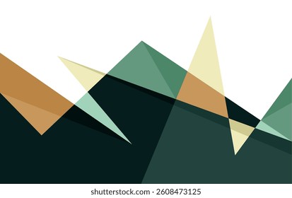 Abstract Mountain background with triangles and colorful geometric shapes. Vector Illustration