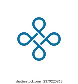 diseño vectorial del icono del logotipo azul de montaña abstracto