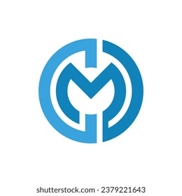 abstract mountain blue logo icon vector design